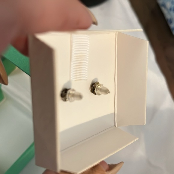 Sale! Rachel Zoe Sterling Silver CZ Bunny Earrings, silver/white, NWOT - Picture 4 of 6